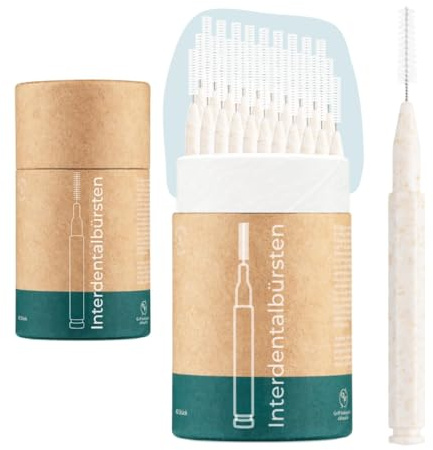 VIGOROUS® 80 Stk. Vorteilspack nachhaltige Interdentalbürsten - ISO 1, 0,45 mm Zahnzwischenraumbürsten für gründliche Zahnreinigung Zwischenräume - Dentalbürsten - praktische Zwischenraum Zahnbürsten