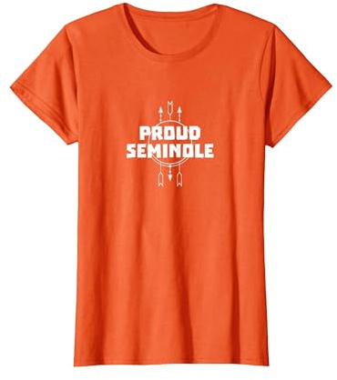 Seminole Orgulloso Camiseta, Mujer, Naranja, L