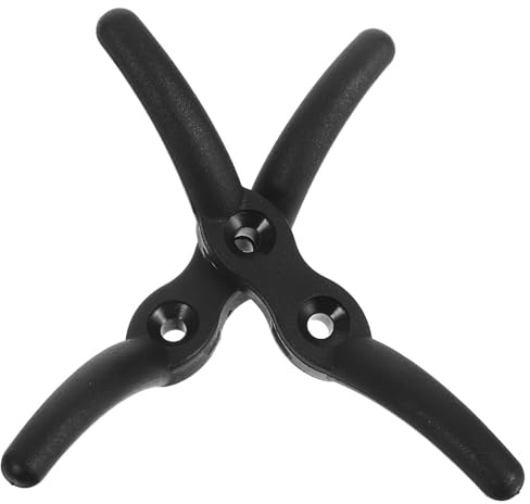 Healvian 2 Pièces Taquet en Nylon Noir Résistant aux Intempéries pour Corde, Crochet Rapide pour Fixation de Rideaux de Bateaux