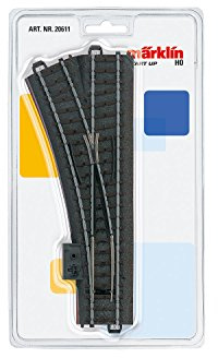 Märklin - Modellismo Ferroviario, Set di binari con Curva a Sinistra, Scala H0