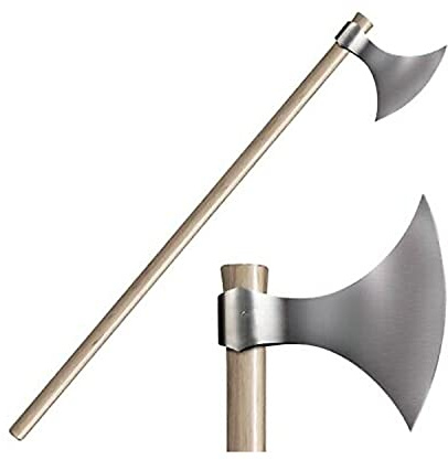 Cold Steel Viking Battle Axe with 1055 Carbon Steel Head, Viking Great Axe