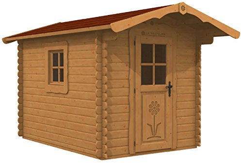 La Pratolina Casetta in Legno da Giardino 2x3 Alta qualità Modello Rustica ad Uso ricovero Attrezzi, capanno Attrezzi e Vari Altri Usi Domestici