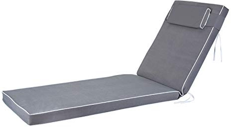 Alfresia Sun Lounger Replacement Cushion with Back Support | 10cm foam filling with easy clean water resistant polyester cover