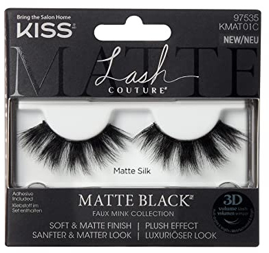 KISS Lash Couture Matte Black Collection Lashes - Matte Silk