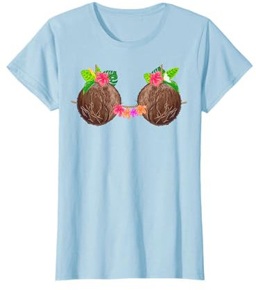 Soutien-Gorge hawaïen en Noix de Coco pour déguisement d'halloween T-Shirt