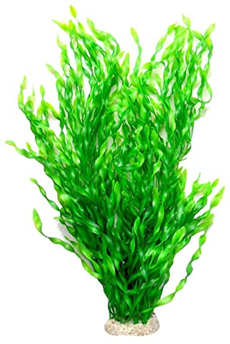 Awlstar Piante da acquario artificiali realistiche verdi grandi piante da acquario in plastica alte 22 pollici (T0044)