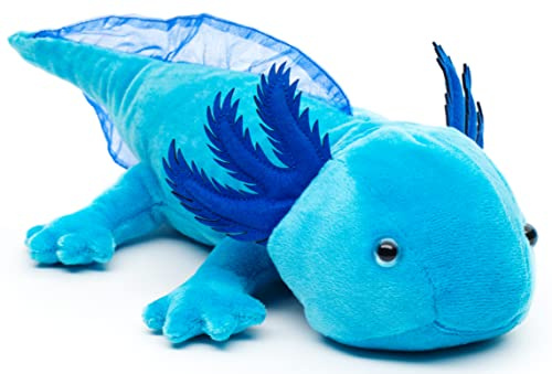 Original Uni-Toys - Axolotl (blau) - 32 cm (Länge) - Plüsch-Wassertier - Plüschtier, Kuscheltier
