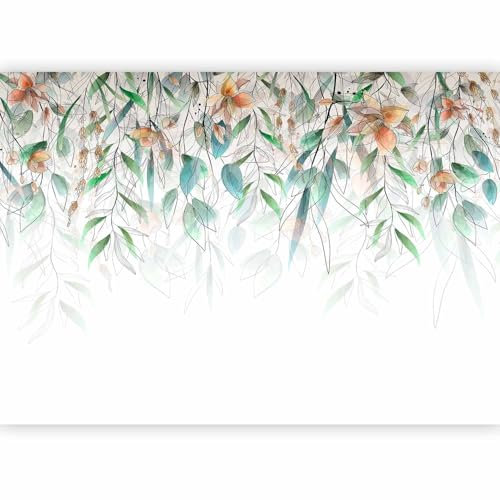 murando Fotomurales Flores 350x256 cm XXL Papel pintado tejido no tejido coración Pared corativos Murales morna Diseno Fotográfico Prado Naturaleza Botánico amarillo b-C-10277-a-c