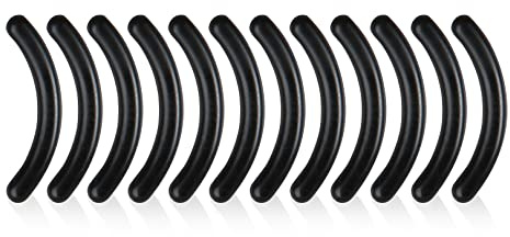 12pcs Eyelash Curler Refills,Black Eyelash Rubber Curler Replacement Refills Pads,Silicone RubberCurler Replacement RefillPads for Universal Eyelash Curler(Black)