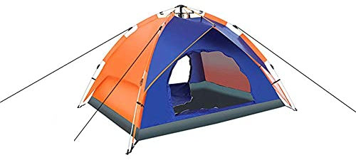 Campingzelt, Pop-Up-Strandzelt, hydraulischer Sonnenschutz für 3–4 Personen, automatisch, Winddicht, UPF 50+, UV-Schutz, wasserdicht, mit Tragetasche für Camping (Strandzelt)