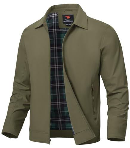 YSENTO Chaqueta bomber para hombre de verano, ligera, de entretiempo, chaqueta de aviador, cortavientos, chaqueta