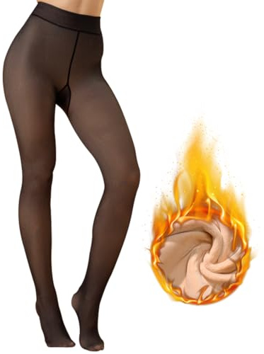 TaleMoon Calze Termiche Donna,Collant Termici Donna,Leggins Termici Donna,Collant Donna,Calze Donna Invernali,Calzamaglia Termica Donna,Calze Termiche Donna InvernaliCaldi Comodi Collant Felpati S-M