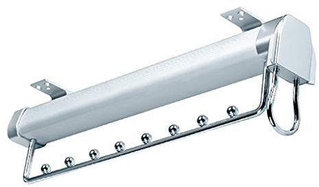 Ausziehbare Kleiderstange, ausziehbarer Kleiderbügel mit Kugel-Schiebestange, Organizer für Kleiderschrank, 46 cm