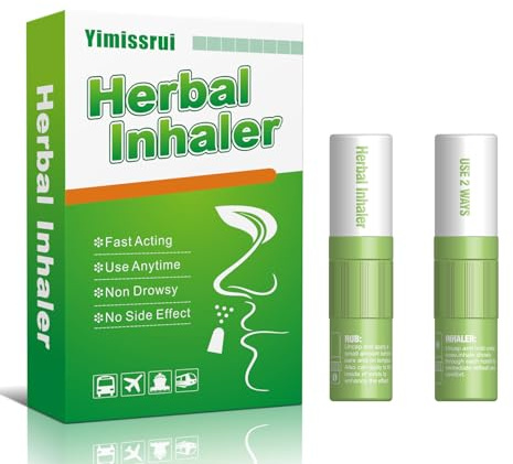 Yimissrui Nausea Relief Inhaler - Portable Travel Essential, Non-Drowsy, Fast-Acting, Natural Motion Sickness Relief Herbal Stick for Plane, Cruise, Car, Morning Sickness