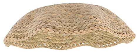 SOLUSTRE Abat-jour de Lustre Tissé en Paille Naturelle, à Suspendre Lampe Ombre Légère, Abat-jour Bambou Artisanal, Style Champêtre, Décoration Salon Bureau, Abat-jour Unique pour Lampe