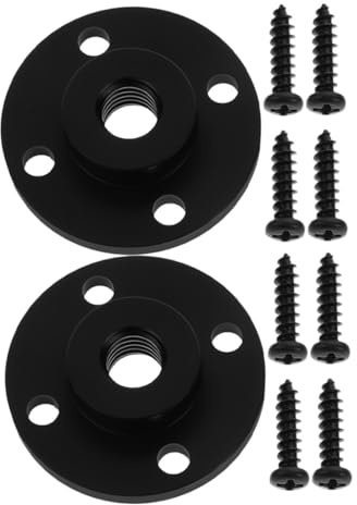 UPKOCH Schwanenhans Mikrofonhalter aus Aluminiumlegierung mit Gewindeflansch 2 Stück Vielseitige Wand und Tischhalterung Schwarz für Desktop und Camping