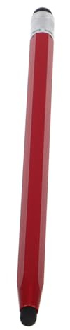 Universal Touch Screen Stylus Pen Dual Tip Red Aluminium Oxide | Interchangeable Heads, Copper Contact Points, for Phone and Capacitive Touch Screens