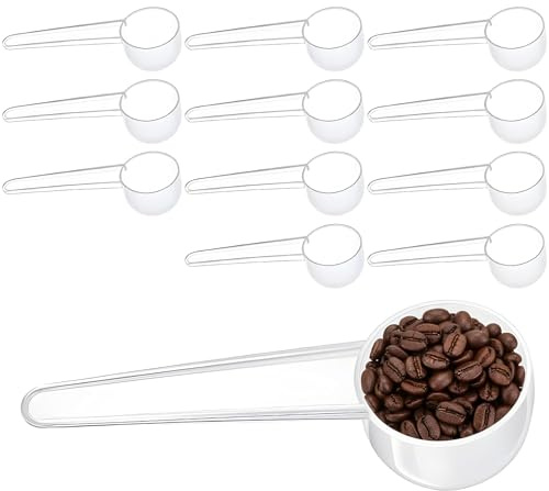 15 ml Messlöffel, 12 Stück Transparent Dosierlöffel, Proteinpulver Messlöffel Milchpulverlöffel Kaffeelöffel für Kochen, Backen, Kaffee, Proteinpulver, Waschmittel