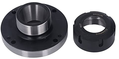 ER50 Collet Chuck, 7 Hole 125mm Carbon Steel | 0.005mm Accuracy, Direct Install No Adapters for CNC Milling and Drilling