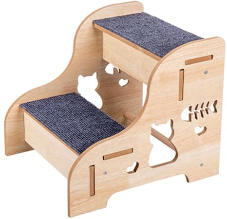 Peldaños para Perros para la Cama Rampa Antideslizante Resistente para | Peldaños Estables para Mascotas Para subir, mayores, cachorros, cama, sofá, coche, interior, exterior