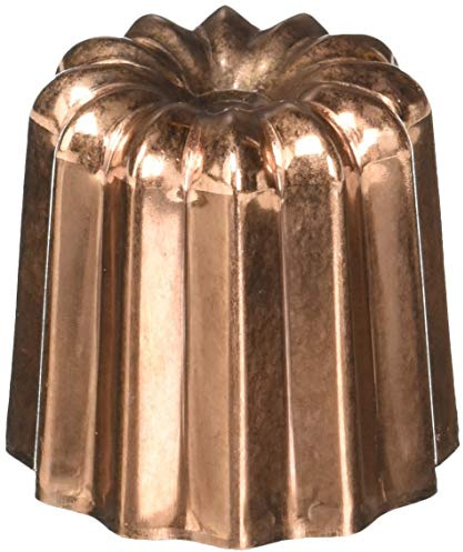 De Buyer - Moule à Canelés Bordelais en cuivre - Diamètre 5,5 cm -, Bronze