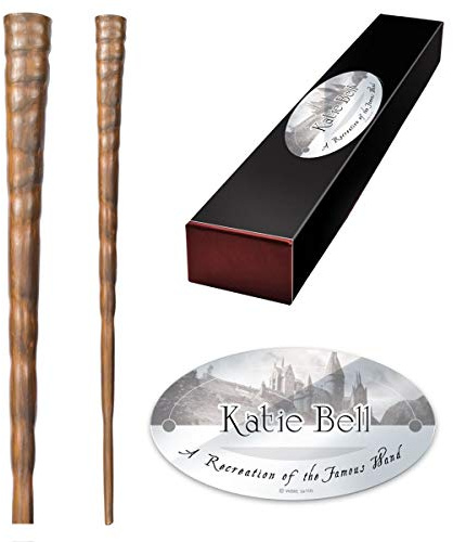 The Noble Collection – Katie Bell Charakter-Zauberstab – 27 cm (11 Zoll) hochwertiger Zaubererwelt-Zauberstab mit Namensschild – Zauberstäbe aus dem Harry Potter-Filmset und als Filmrequisite