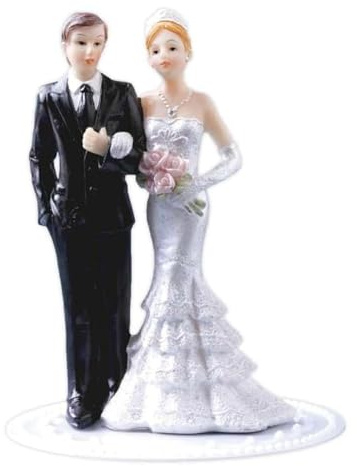Cake Company Cake Topper Brautpaar klassisch 2 I Hochzeit Tortendekoration für besondere Momente I Tortenfigur aus hochwertigem Material