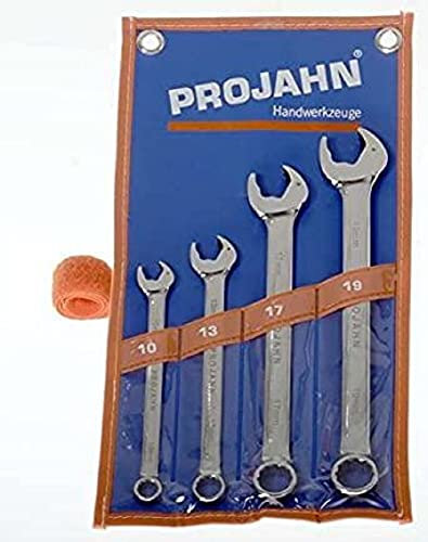 Projahn 4462 Ratschen-Gabelringschlüssel-Satz, Durchmesser 10-19 mm, 4-tlg