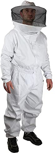 Förster-Fellnest Qualitäts Bekleidung für Imker: Overall, Imkeranzug, Imkeroverall mit Abnehmbarer Haube in der Größe XXXL (66/68)