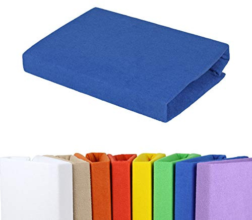 Gerald Wittmann Terry Towelling Fitted Sheet 140x200-160x200 cm Royal Blue