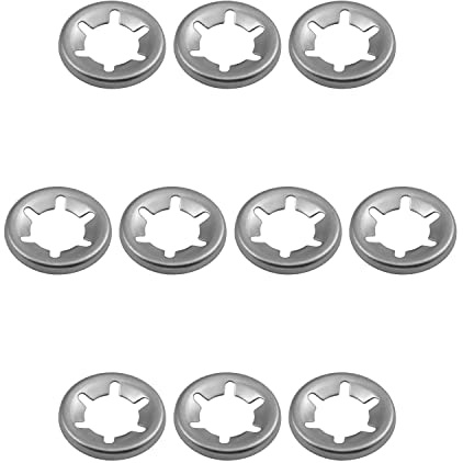 Othmro Lot de 100 rondelles Starlock à dents internes de 8x15 mm, kit d'assortiment de clips de vitesse, rondelles de verrouillage à vitesse rapide, rondelles de verrouillage en acier inoxydable