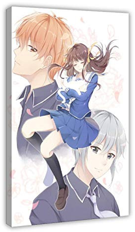 Anime Poster Fruits Basket 5 Canvas Poster Bedroom Decor Sports Landscape Office Room Decor Gift 20×30inch(50×75cm) Frame-style1