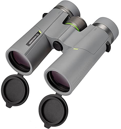 Bresser Fernglas 10x42 Wave, wasserdicht, mit BaK-4-Glas, UR-Vergütung und Brillenträgerokularen, perfekt für Naturbeobachtungen, auf Reisen und beim Wandern