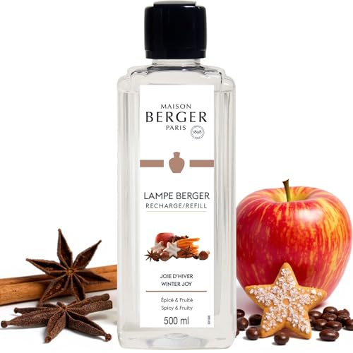 MAISON BERGER Lampe Berger Nachfüllung Winterliche Freuden, 500 ml | Nachfüllung Winterliche Freuden 500 ml für Lampe Berger Katalyse-Duftlampe, ca. 80 h, hilft Gerüche zu neutralisieren