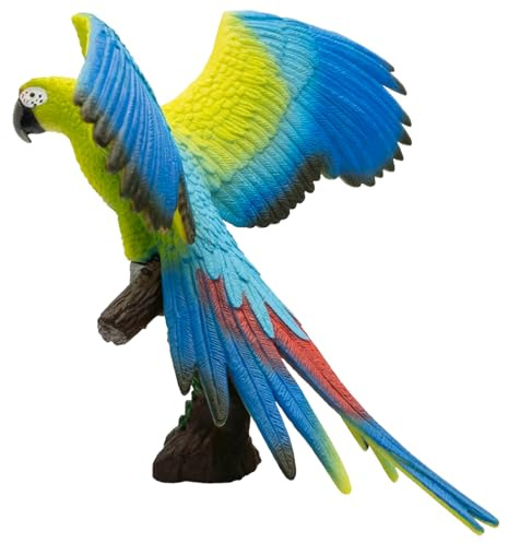 Bullyland 69392 - Spielfigur Großer Soldaten-Ara, ca. 14,5 cm große Tierfigur, detailgetreu, PVC-frei, ideal als kleines Geschenk für Kinder ab 3 Jahren
