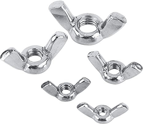 10 Stück DIN315 M3-M8 Edelstahl SS316 Flügelmutter Schmetterlingsmuttern Befestigungsmaterial M3, M4, M5, M6, M8 Größen Edelstahl Flügelmuttern Befestigungselemente(M8)