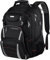 Travel Laptop Backpack,17 Inch Extra Large 50L Flight Approved TSA Anti Theft Backpack,Water Resistant Big Rucksack with USB Charging Port,Heavy Duty Computer Bag for Men Women College School Business