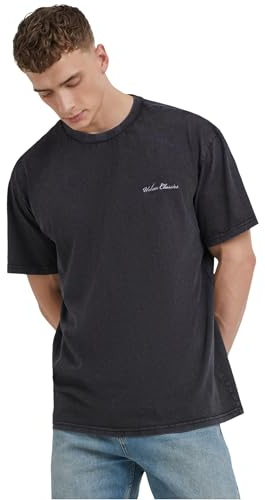 Urban Classics Herren Oversized Small Embroidery Tee Black, M