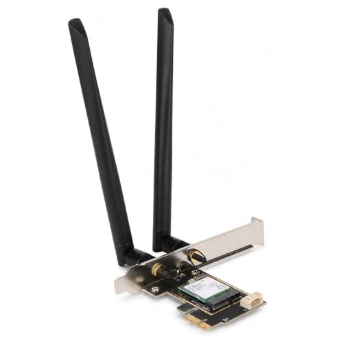Tarjeta WiFi para Escritorio, Tarjeta PCIe WiFi 7 con Bluetooth 5,4, Tarjeta Adaptadora de Red Inalámbrica PCIe X1 de 8774Mbps para Windows 10 11 PC