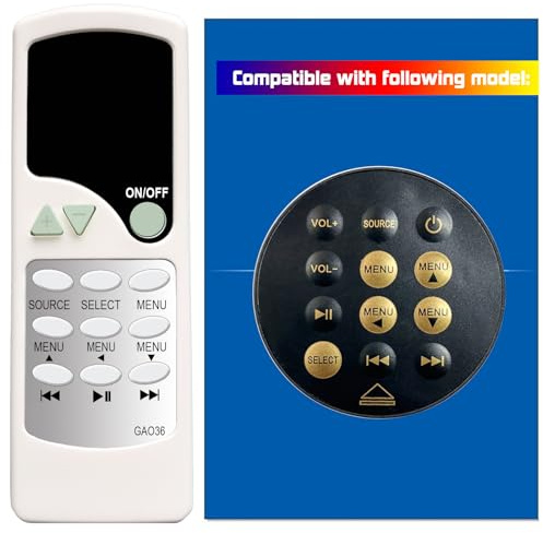 Replacement Remote Control for Altec Lansing Octiv Duo Speaker Dock M202