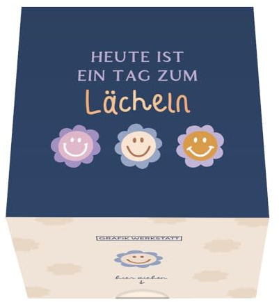 Grafik Werkstatt Message In A Box - 30 Abreißkärtchen Zum Lächeln - Geschenkidee
