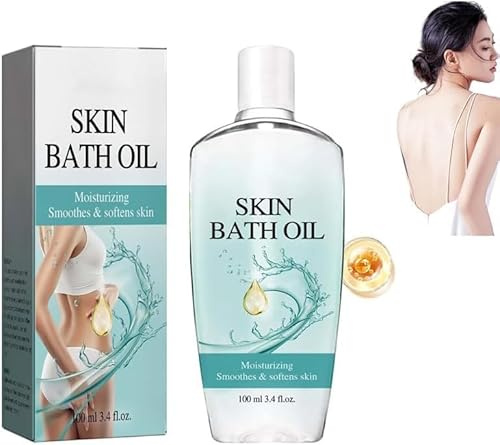 Skin- Soft Original Bath Oil, Schimmerndes Körperöl, weiches Original-Badeölhaut-Badeöl für Frauen mit Jojobaöl, feuchtigkeitsspendend, glättet und macht trockene oder raue Haut weich (1pcs)