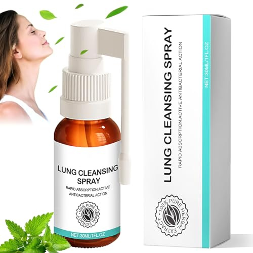Herbal Spray, spray per la pulizia dei polmoni, spray per la pulizia dei polmoni, spray per la pulizia delle erbe, adatto per l'uso quotidiano, spray per la riparazione giornaliera (1 pezzo)