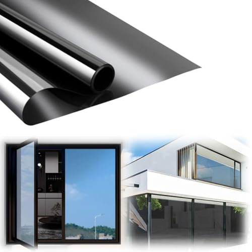 Pellicola Specchio Per Finestre Oscurante Privacy Riflettente Unidirezionale, Controllo Del Calore, Pellicola Privacy Anti UV, Pellicola Antisolare Oscurante, Per Ufficio Casa, 40 * 200CM(140*1000CM)