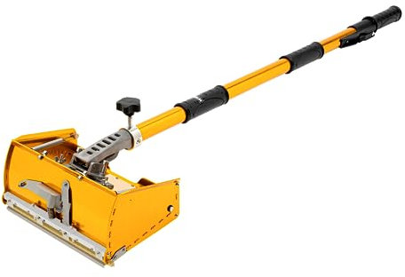 Truelle de Cloison Sèche Kit Finition Cloison Seche 90-150cm Longueur de La Tige Réglable Boîte Plate avec Poignée Réglable 5 Roues Dentées Boite De Finition Boîte Finition Plate Cloison