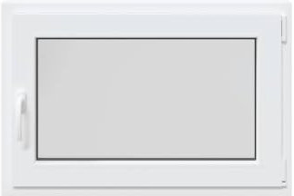 vidaXL RISOR 90x60 PVC Basement Window - White Tilt & Turn Egress with Secure Locking & Thermal Insulation