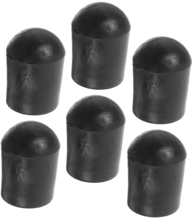 HEMOTON 6 Stück Cello Endstift Gummikappen Kontrabass Endstift Schutz aus Gummi Rutschfest Schwarz gegen Verrutschen und Herunterfallen