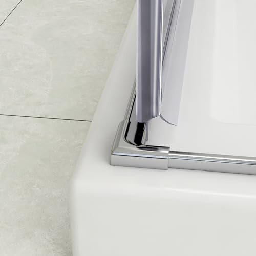 Schwallschutzprofil 95cm für Dusche Schwallleiste Alu Schwallschutzleiste für Glas Duschen Schwallschutz-Profil