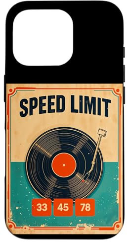 Tourne-disque vinyle rétro pour DJ 33 45 78 tr/min Coque pour iPhone 16 Pro