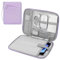 MoKo 9-11 Manicotto per tablet Custodia per il trasporto con maniglia, Borsa da viaggio protettiva iPad Air M3 da 11, iPad A16 2025, Pro 11 2024, 10/9/8th 10.2, Tab S9/S8 11, Viola Chiaro